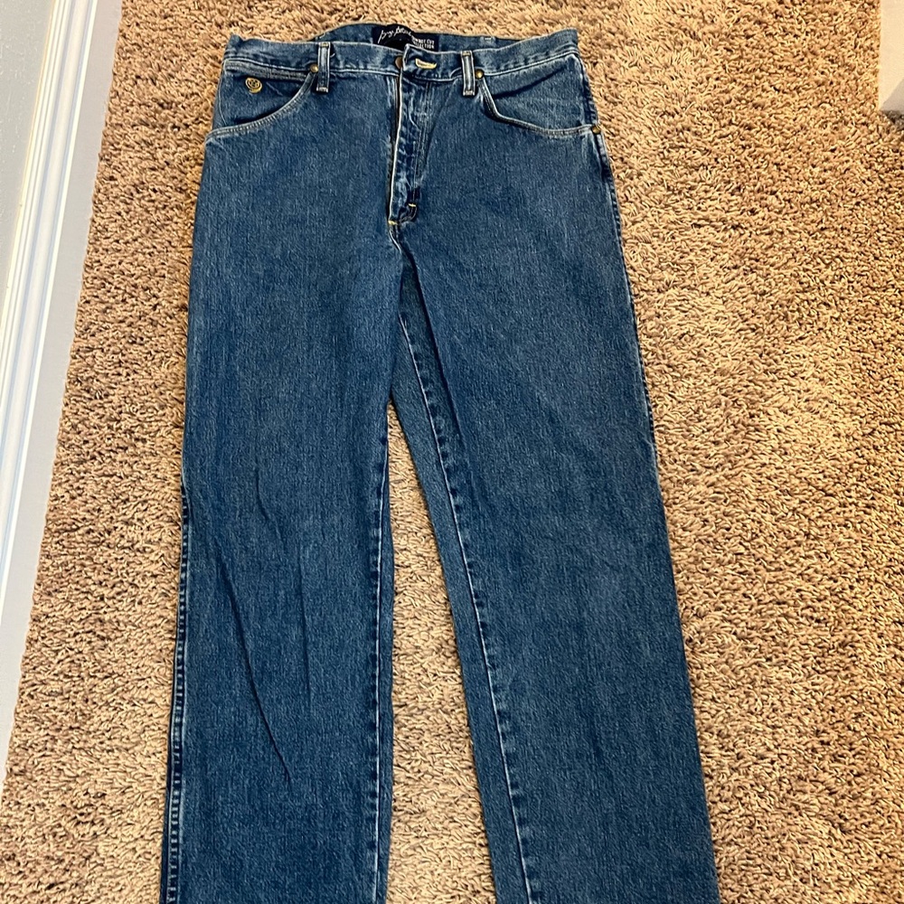 Wrangler blue jeans men’s size 34 x34 good condition